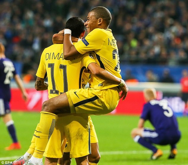 Anderlecht 0-4 PSG: Bộ tứ siêu đẳng - 2 Ngoài bộ ba Cavani, Mbappe, Neymar, PSG còn sở hữu ngòi nổ dự bị nguy hiểm là Di Maria