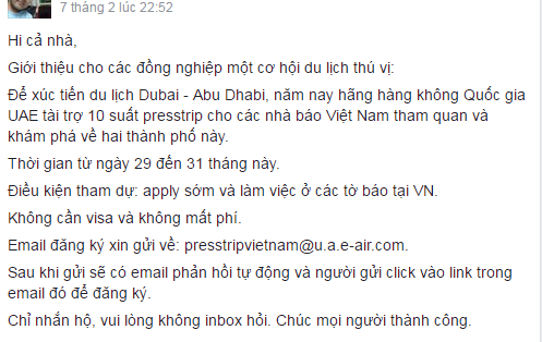 “Bẫy” nhau bằng quà tặng “cho không biếu không” - 3 Nhiều chuyến du lịch miễn phí diễn ra trong thời điểm 29-31/2 được rao tặng