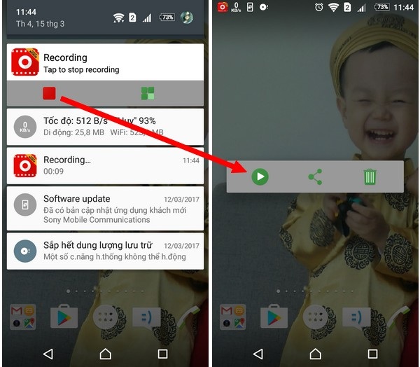 Dễ dàng ghi lại hoạt động trên màn hình smartphone với ứng dụng miễn phí - 3 Dễ dàng ghi lại hoạt động trên màn hình smartphone với ứng dụng miễn phí - 3
