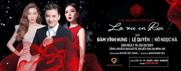 Hồ Ngọc Hà - Lệ Quyên đứng chung sân khấu sau bao sóng gió - 4 La Vie En Rose sẽ là một cảm hứng lãng mạn bất tận, như một món quà mà những quý ông dành tặng cho một nửa yêu dấu của mình trong một dịp rất đặc biệt – Ngày phụ nữ Việt Nam: 20/10.