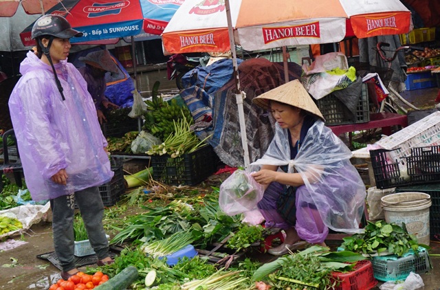 Nghệ An: Mưa lũ kéo dài, giá rau xanh tăng phi mã - 4 Trong khi đó các loại rau xanh tăng giá từ gấp rưỡi đến gấp đôi so với ngày thường