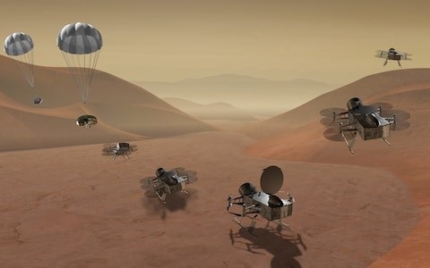 Nasa đưa trực thăng lên mặt trăng Titan để săn tìm cuộc sống ngoài hành tinh - 1 Nasa đưa trực thăng lên mặt trăng Titan để săn tìm cuộc sống ngoài hành tinh - 1