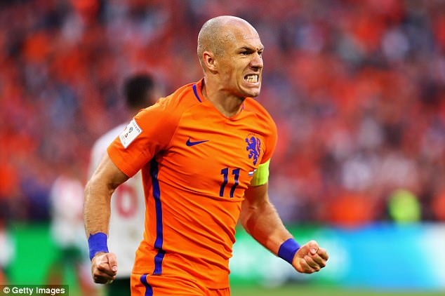 Hạ gục Bulgaria, Hà Lan nuôi hi vọng dự World Cup 2018 - 2
Robben góp một bàn để giúp Hà Lan giành chiến thắng quan trọng trước Bulgaria