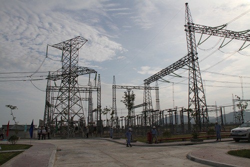 PVN đòi hoàn nhiều loại phí công trình điện, EVN nói “không”! - 1 Sân phân phối SPP 500kV Trung tâm Điện lực Vũng Áng.