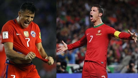 Bồ Đào Nha - Chile: C.Ronaldo “đại chiến” Alexis Sanchez - 1 C.Ronaldo và Sanchez sẽ đại chiến quyết định số phận của Bồ Đào Nha và Chile