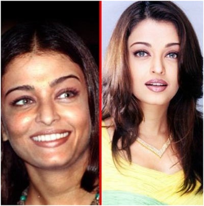 Người đẹp Bollywood khác lạ “một trời một vực” khi không trang điểm - 14
Aishwarya Rai