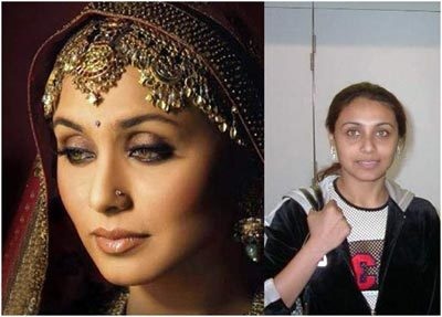 Người đẹp Bollywood khác lạ “một trời một vực” khi không trang điểm - 18
Rani Mukerji