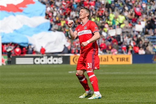 Schweinsteiger ghi bàn trong ngày ra mắt Chicago Fire - 1 Schweinsteiger ghi bàn trong trận ra mắt Chicago Fire