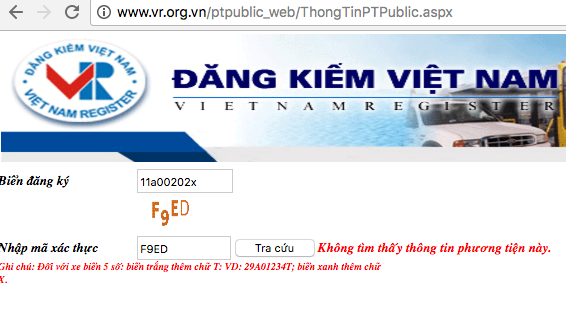 Xe biển xanh vượt ẩu tốc độ cao trên đại lộ Thăng Long - 1
Chiếc xe Ford Ranger với biển kiểm soát 11A-002.02 hiện không có trong cơ sở dữ liệu của Cục Đăng kiểm Việt Nam.