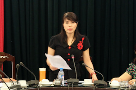 Bí thư quận Thanh Xuân nói về vụ Phó Chủ tịch "điều" lãnh đạo phường ra... trông xe - 1 Bà Lê Mai Trang - Phó Chủ tịch UBND quận Thanh Xuân