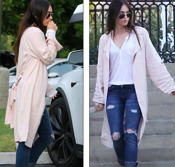 Con trai Megan Fox mặc váy ra phố - 6 Sau khi sinh con trai thứ ba, Megan Fox đã bước vào một chế độ tập luyện và ăn uống khoa học để giảm cân. Vì vậy, chưa đầy một năm sau khi sinh con trai thứ ba, cô đã lấy lại dáng vóc.