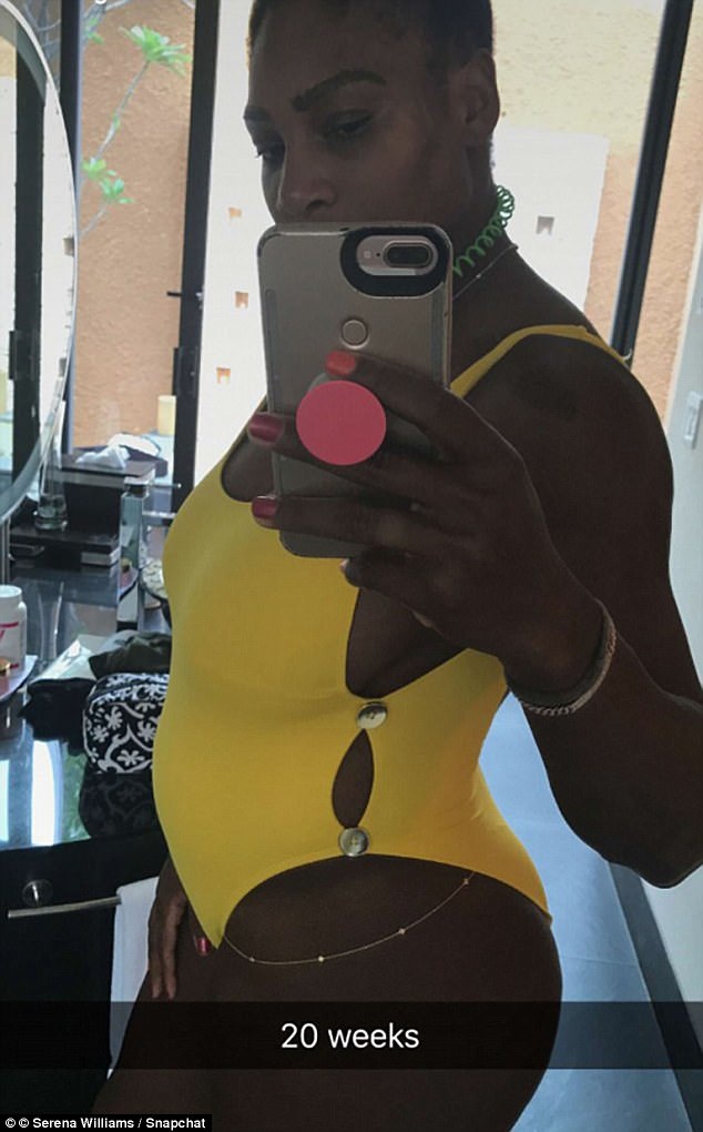 Mang bầu 5 tháng, Serena Williams được chồng tương lai cưng chiều hết mực - 13
Serena khoe ảnh mang bầu 5 tháng trên trang cá nhân .