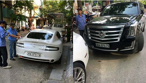 Hà Nội: Hai siêu xe trùng biển “thần tài”, một xe chứa nhiều vũ khí - 1
Hai siêu xe dùng chung biển số thần tài. (Ảnh: CTV)