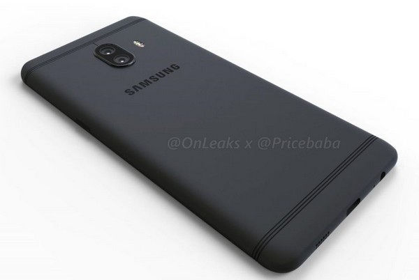 Lộ ảnh smartphone camera kép đầu tiên của Samsung - 1 Về tổng thể Galaxy C10 có thiết kế giống Galaxy C9 Pro, nhưng camera được nâng cấp thành 2 ống kính