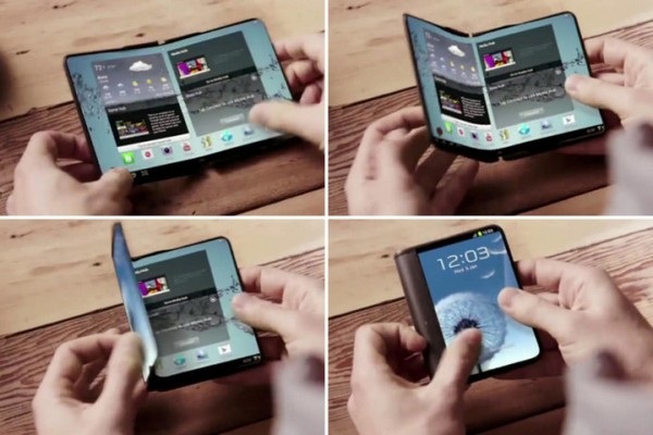 Samsung sẽ giới thiệu nguyên mẫu smartphone gập được tại MWC 2017? - 1 Ý tưởng về chiếc smartphone có thể gập được đã từng được Samsung đưa ra từ khá lâu nhưng nhiều khả năng đến nay mới có thể thành hiện thực