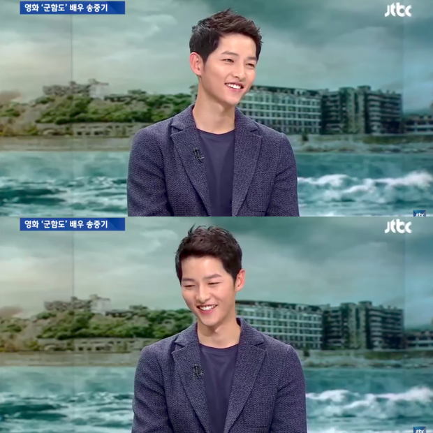 Song Joong Ki gọi Song Hye Kyo là “bà xã tương lai” - 2
Song Joong Ki thể hiện ca khúc tặng Song Hye Kyo ngay trên sóng truyền hình.