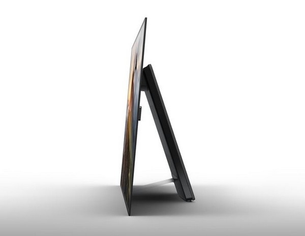 Sony ra mắt TV OLED đầu tiên cùng hàng loạt sản phẩm cao cấp tại CES 2017 - 1 TV OLED của Sony có thiết kế siêu mỏng, với các phần linh kiện được đưa ra chân giá đỡ ở phía sau