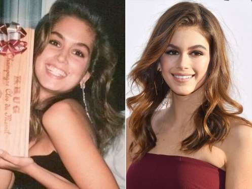 Tò mò với nhan sắc con của sao - 1
Con gái của siêu mẫu Cindy Crawford - Kaia Gerber (phải) sở hữu ngoại hình rạng ngời và quyến rũ giống hệt mẹ ruột. Kaia giờ cũng là người mẫu và được truyền thông quan tâm đặc biệt.