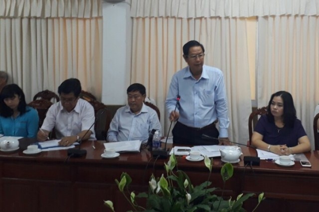 Cần Thơ: Gần 1.400 người phục vụ kỳ thi THPT - 1 Ông Lê Văn Tâm - Phó chủ tịch thường trực UBND TP Cần Thơ phát biểu chỉ đạo tại cuộc họp