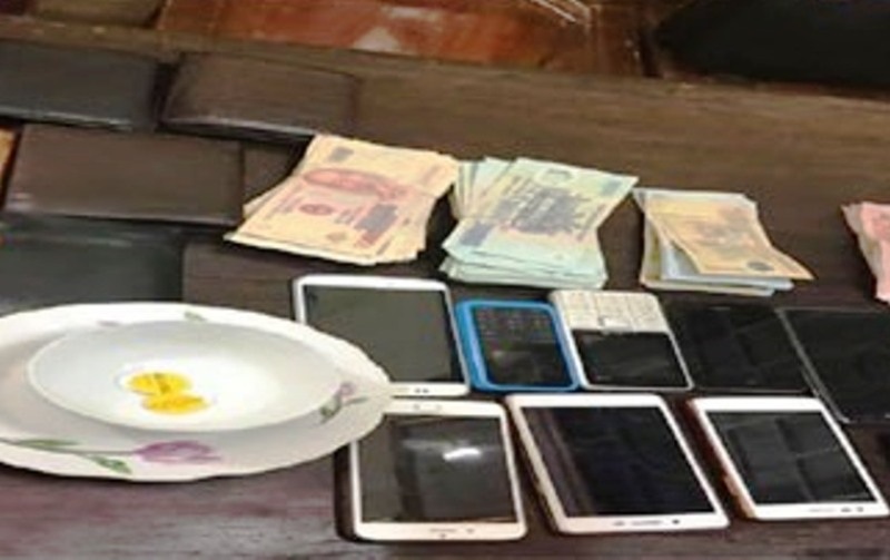tang vật vụ đánh bạc