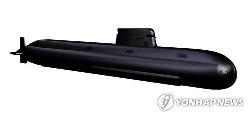 Hàn Quốc phát triển tàu ngầm tấn công 3.000 tấn - 1 Mô phỏng tàu ngầm 3.000 tấn của Hàn Quốc (Ảnh: Yonhap)