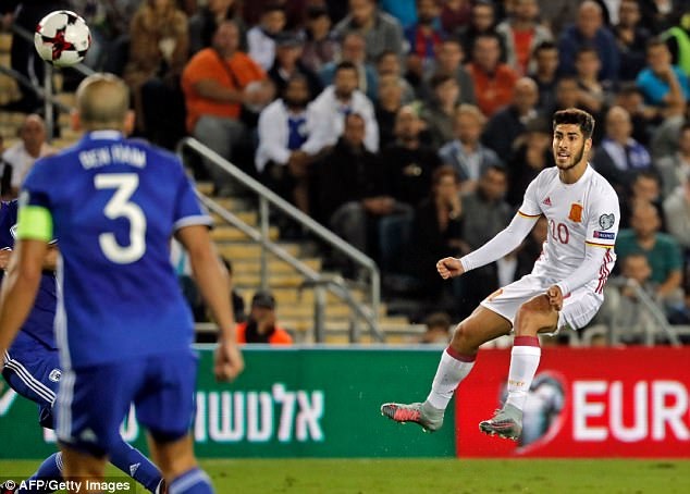 Tây Ban Nha và Italia chiến thắng ở lượt cuối vòng loại World Cup 2018 - 11
Asensio trong một pha dứt điểm