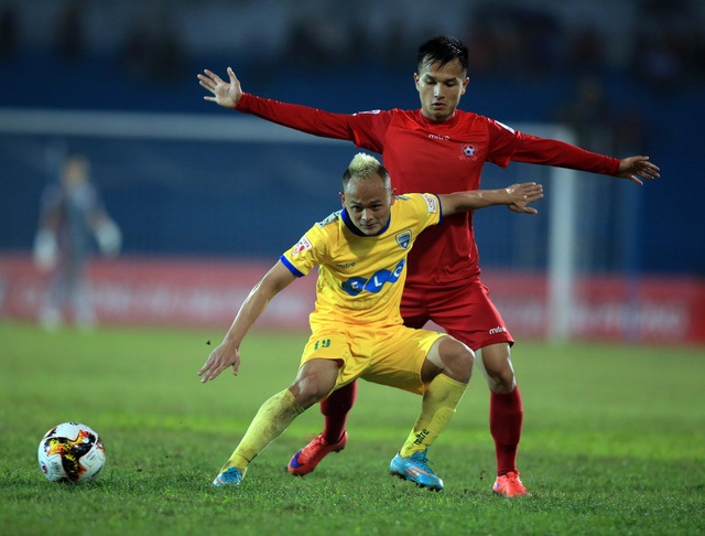 Thanh Hoá (áo vàng) hoà đến 3/4 trận gần nhất (ảnh: Gia Hưng)