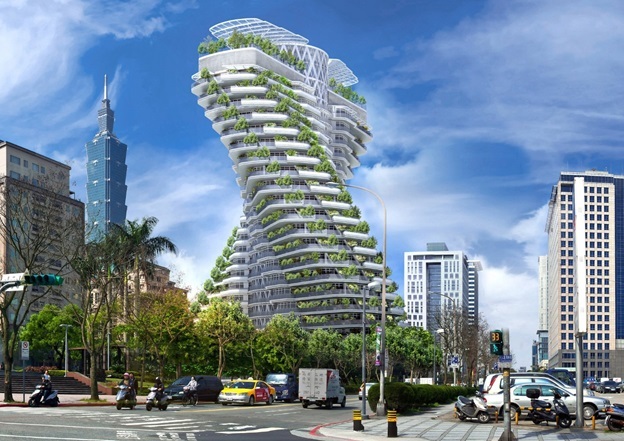 Cùng thăm quan tòa tháp xoáy hút khói sắp được mở cửa của Đài Loan - 1
Ở Đài Bắc, Đài Loan có một tòa tháp hình xoáy hút khói sắp hoàn thiện.