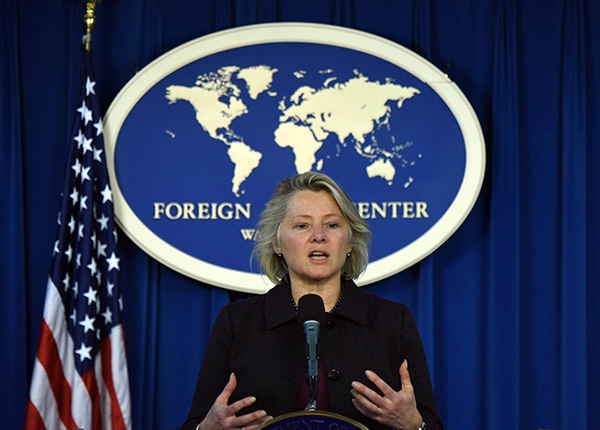 Chính quyền Trump "khai tử" chính sách xoay trục sang châu Á của Obama - 1 Trợ lý Ngoại trưởng Mỹ Susan Thornton (Ảnh: Xinhua)