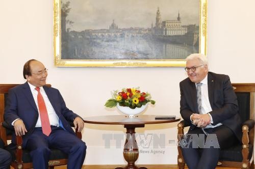 Thủ tướng Nguyễn Xuân Phúc hội kiến Tổng thống Đức Frank-Walter Steinmeier - 1 Thủ tướng Nguyễn Xuân Phúc hội kiến Tổng thống Đức Steinmeier (ảnh: TTXVN)