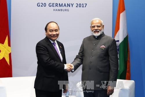 Tổng thống Mỹ Donald Trump sắp đến Việt Nam - 4 Thủ tướng Nguyễn Xuân Phúc và Thủ tướng Ấn Độ Narendra Modi (ảnh: VGP)