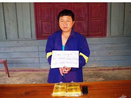 Đối tượng Chông Va Tho và tang vật vụ án