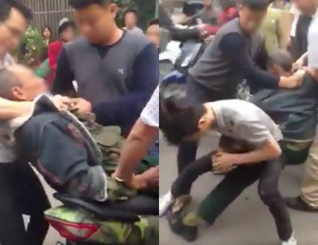 Vụ thương binh bị đánh: Chính thức khởi tố vụ án hình sự - 1
Nhóm thanh niên hành hung ông Vin (Ảnh cắt từ clip trên mạng xã hội).