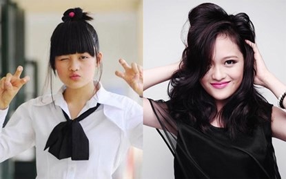 Thùy Anh “Bộ tứ 10A8” trưởng thành trong bộ ảnh kỷ yếu - 1
Thùy Anh khi còn tham gia Bộ tứ 10A8 (trái) và khi đã trưởng thành.