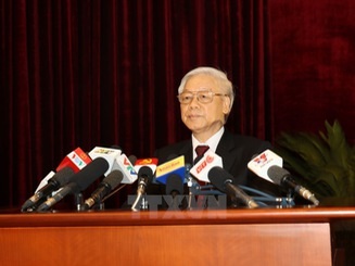 Tổng Bí thư phát biểu bế mạc hội nghị Trung ương 6