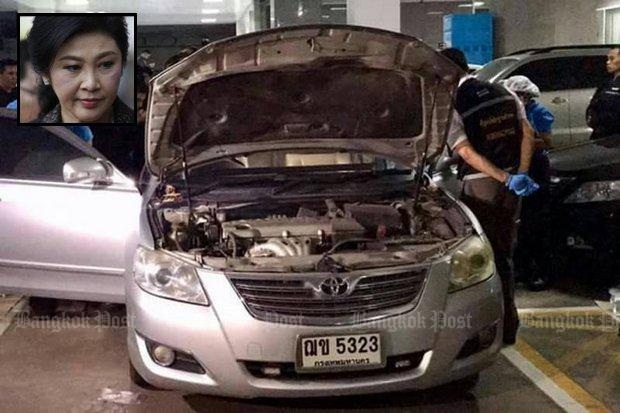 3 sĩ quan cảnh sát Thái Lan đã giúp bà Yingluck bỏ trốn như thế nào? - 2
Chiếc xe Toyota Camry được cho là đã chở bà Yingluck bỏ trốn (Ảnh: Bangkok Post)