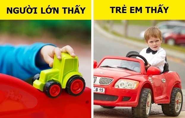 Thế giới trong mắt trẻ thơ khác biệt như thế nào so với người lớn? - 3 Với tụi nhỏ, mỗi chiếc xe đồ chơi cũng giá trị như một chiếc siêu xe đích thực