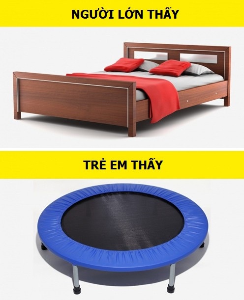 Thế giới trong mắt trẻ thơ khác biệt như thế nào so với người lớn? - 5 Đối với trẻ, chiếc giường ngủ lại chính là nơi vui chơi thú vị nhất