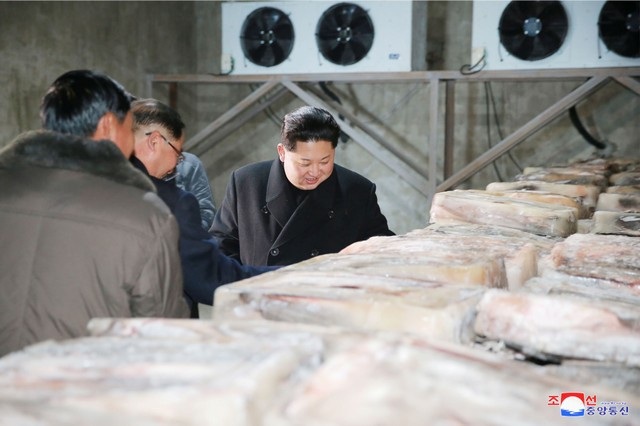 Ông Kim Jong-un thăm trang trại giữa nghi vấn “im lặng” bất thường - 4 Trong chuyến thăm tới trang trại Sunchon, ông Kim Jong-un đã tới thị sát từng khu vực để nắm bắt tình hình sản xuất, từ phòng nghiên cứu khoa học, phòng nuôi cá giống, bể cá, phòng đông lạnh, lưu trữ nguyên liệu,…