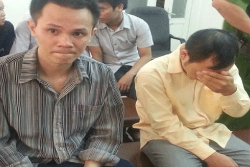 Dấu vân tay lật tẩy "siêu trộm" có tài "nhân bản" chìa khóa hiệu vàng - 2 Nguyễn Ngọc Điềm và Triệu Hồng Ngân tại phiên tòa xét xử vào tháng 9-2014