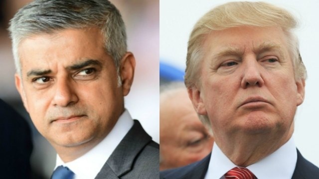 Tổng thống Trump và Thị trưởng London "đấu khẩu" về vụ khủng bố tại Anh - 1 Thị trưởng London Sadiq Khan (trái) và Tổng thống Mỹ Donald Trump (Ảnh: Dnaindia)