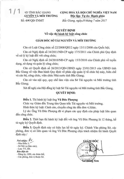 Bắc Giang: Sai phạm “khủng” tại Trung tâm quan trắc, cơ quan quản lý thoát trách nhiệm? - 4 Bắc Giang: Sai phạm “khủng” tại Trung tâm quan trắc, cơ quan quản lý thoát trách nhiệm? - 4
