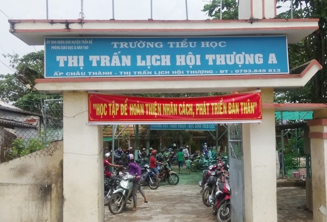 Đề nghị kỷ luật giáo viên để học sinh “ngồi nhầm lớp” - 1 Trường Tiểu học thị trấn Lịch Hội Thượng A, nơi xảy ra vụ việc.