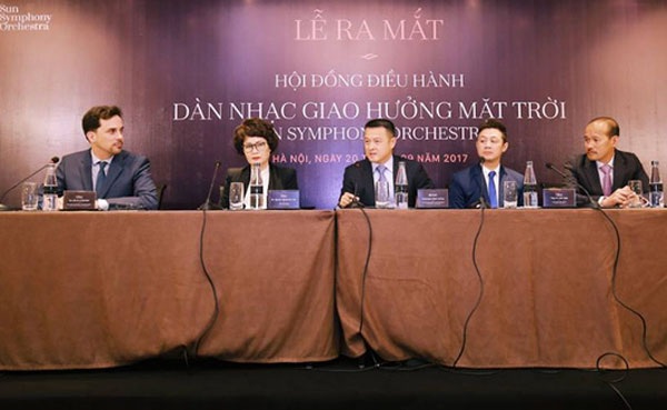 MC Anh Tuấn làm Giám đốc điều hành Dàn nhạc giao hưởng - 2 Lễ ra mắt Hội đồng điều hành Dàn nhạc giao hưởng Mặt Trời vào ngày 20/9.