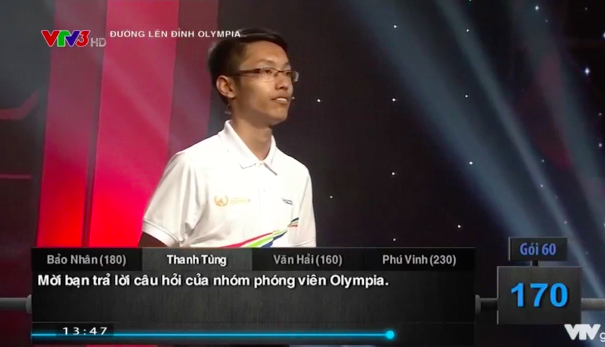 Tranh cãi về "Đường lên đỉnh Olympia nhận sai nhưng giữ nguyên kết quả" - 5 Thí sinh Nhân Thanh Tùng trả lời câu hỏi Hóa học có đáp án gây tranh cãi.