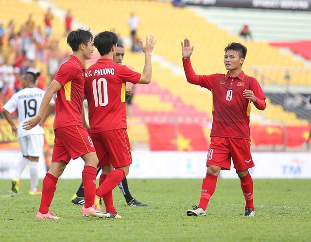 Những điểm nhấn sau chiến thắng của U22 Việt Nam trước Đông Timor - 2 Dù chiến thắng nhưng U22 Việt Nam vẫn cần cải thiện khâu dứt điểm. Ảnh: Q.H