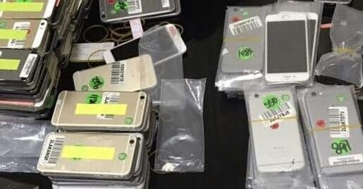 Người phụ nữ Trung Quốc quấn 140 chiếc Iphone trong người - 1
Hải quan phát hiện 140 chiếc điện thoại Iphone được người phụ nữ Trung Quốc quấn chặt trong người (ảnh CTV)