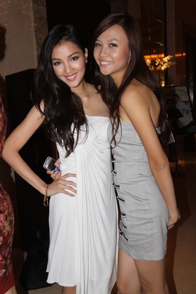 Đàm Thu Trang và người đẹp Huỳnh Bích Phương.