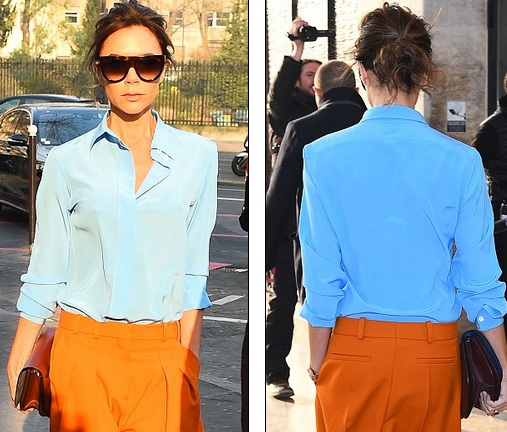 Victoria Beckham lộ thân hình mong manh trong trang phục rực rỡ - 4
Bộ đồ màu sắc rực rỡ khiến fans kinh ngạc vì bà mẹ bốn con trong quá gầy gò