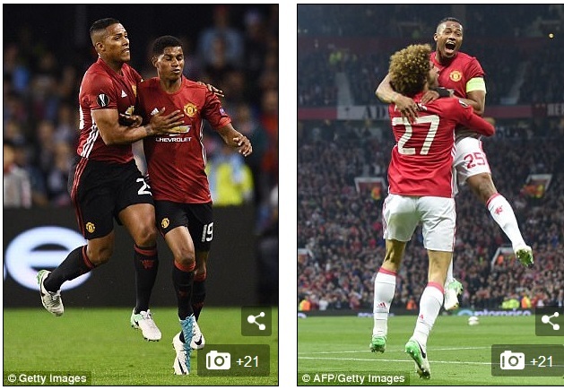 Bất cứ ai cho rằng chức vô địch Europa League không quan trọng với MU thì hãy nhìn vào hình ảnh của Valencia. Cầu thủ người Ecuador là người đầu tiên chạy tới ăn mừng bàn thắng của Rashford ở trận lượt đi. Và tới trận lượt về, Valencia vẫn là người nhanh nhất chạy tới chia vui cùng Fellaini. Sự nhiệt huyết của Valencia là điều ai cũng có thể cảm nhận. Đó là lý do vì sao HLV Mourinho quyết định trao băng đội trưởng cho cầu thủ này.